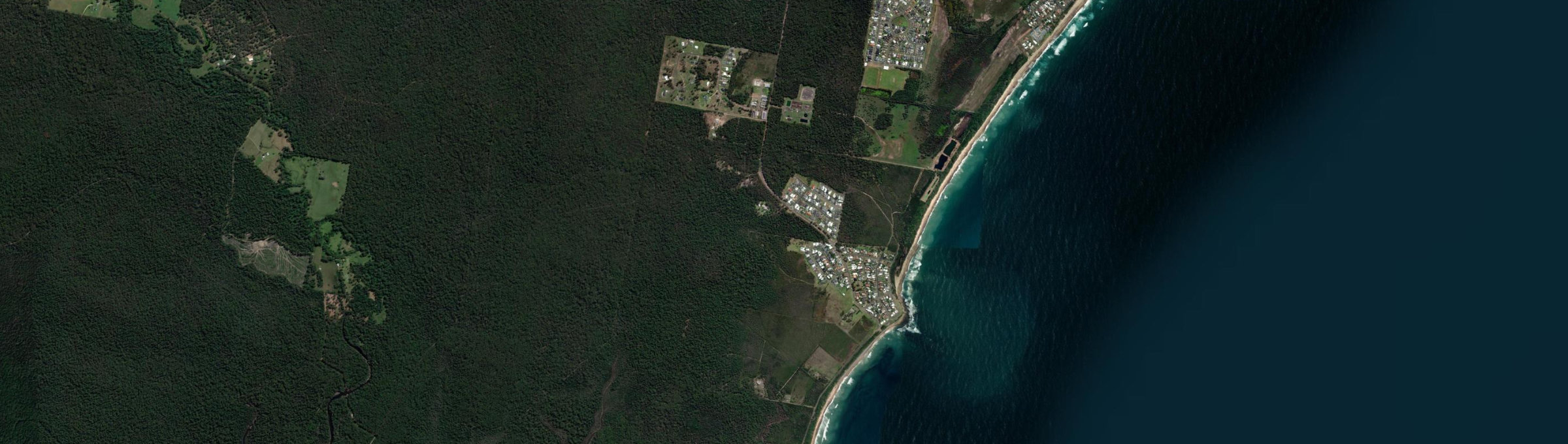 Aerial view of Wallabi Point, NSW