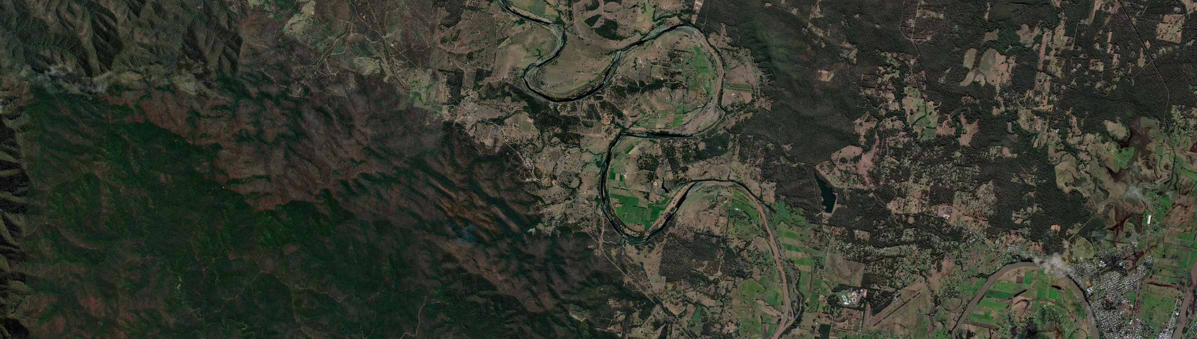Aerial view of Turners Flat, NSW