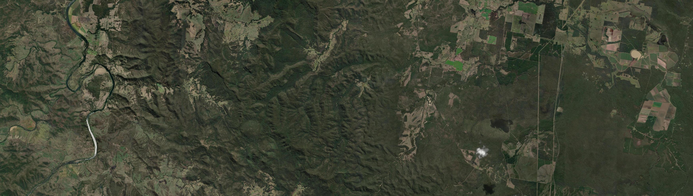 Aerial view of Kippenduff, NSW