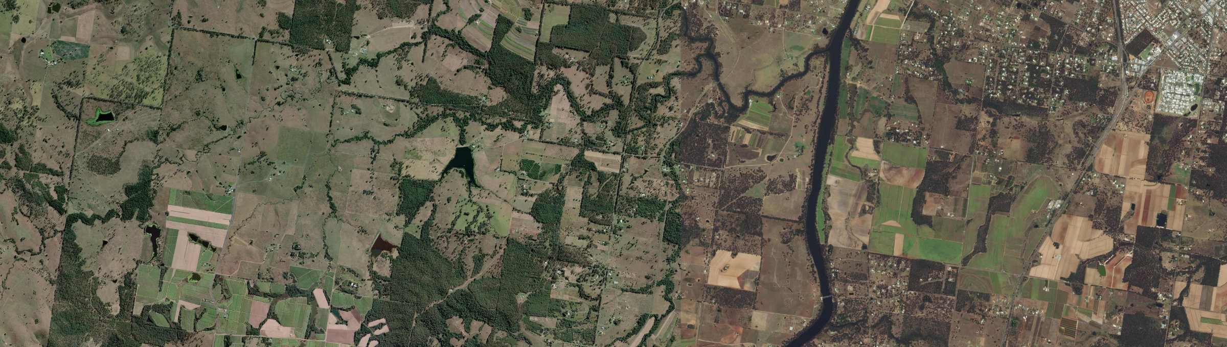 Aerial view of Grahams Creek, QLD