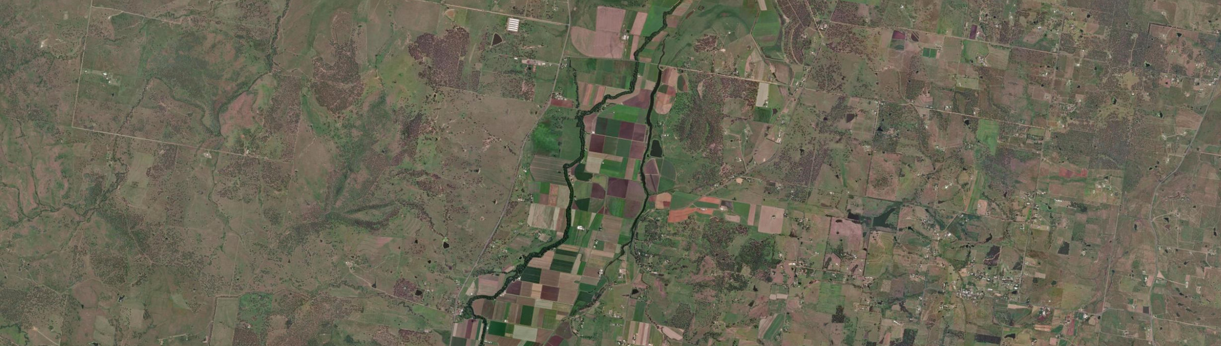 Aerial view of Kents Lagoon, QLD