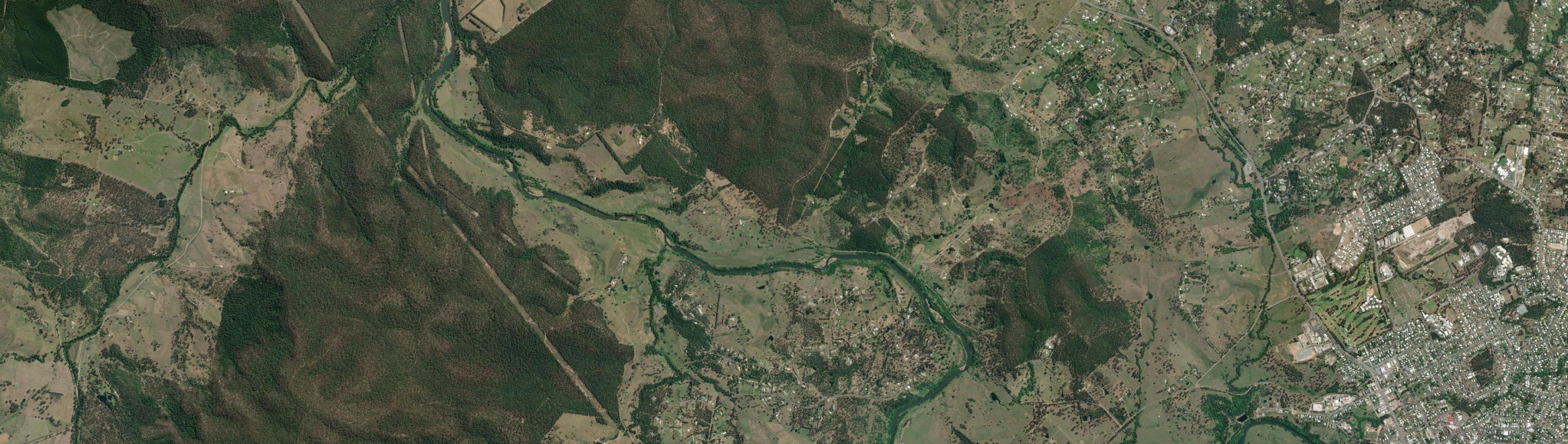 Aerial view of Fishermans Pocket, QLD