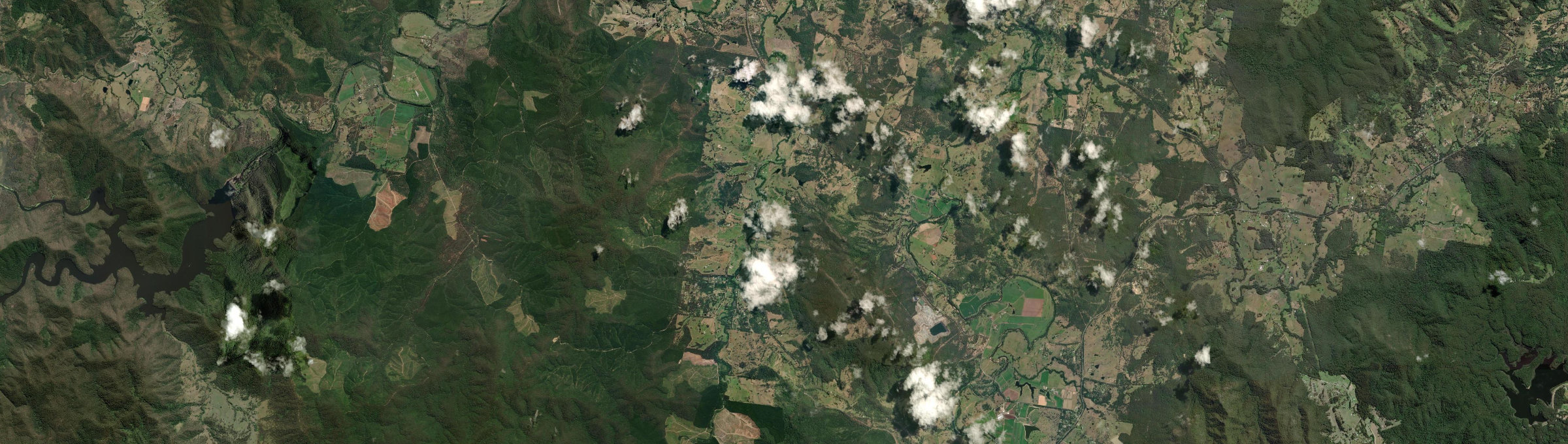 Aerial view of Brooloo, QLD