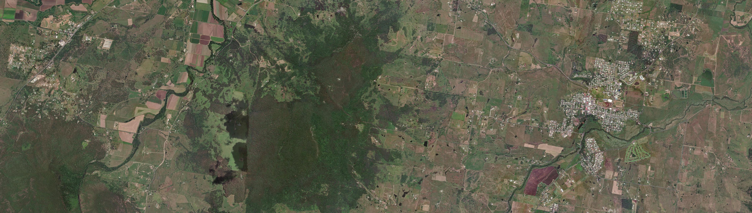 Aerial view of Mount French, QLD