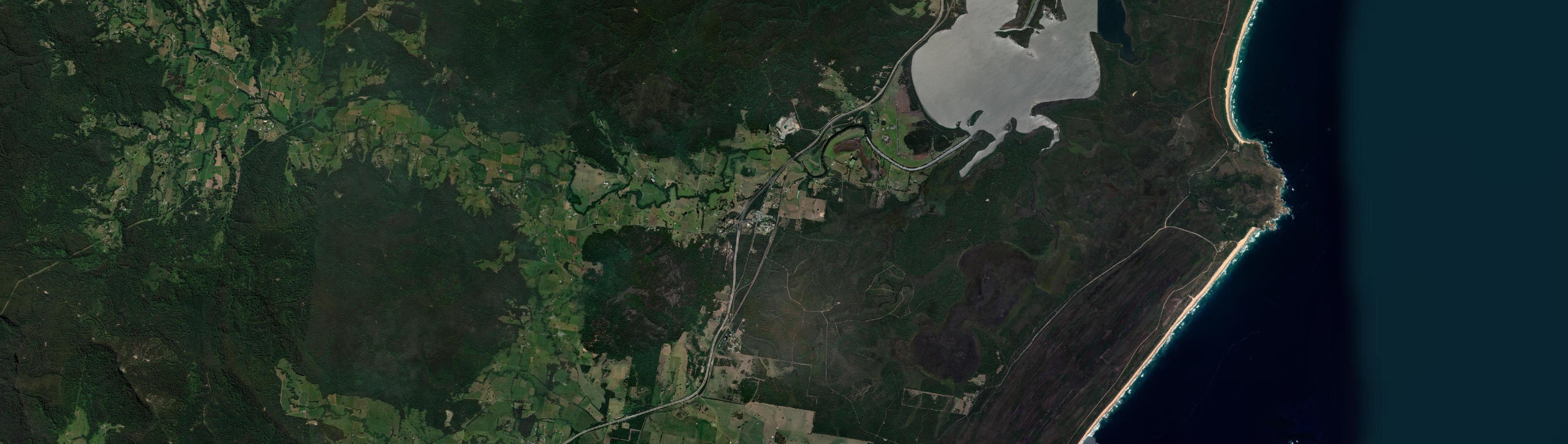 Aerial view of Johns River, NSW