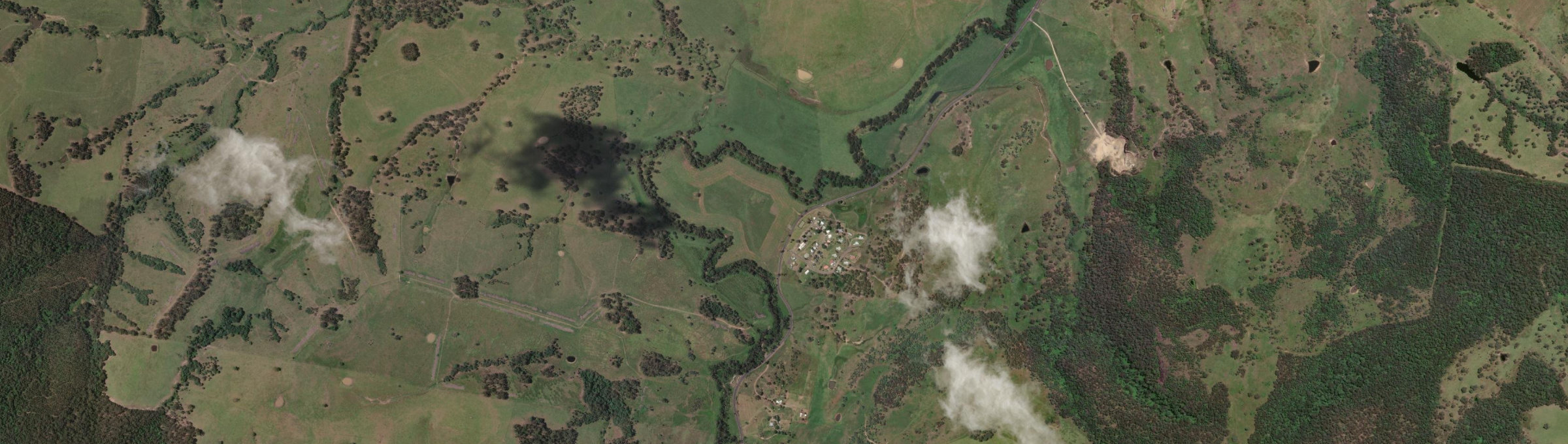 Aerial view of Muli Muli, NSW