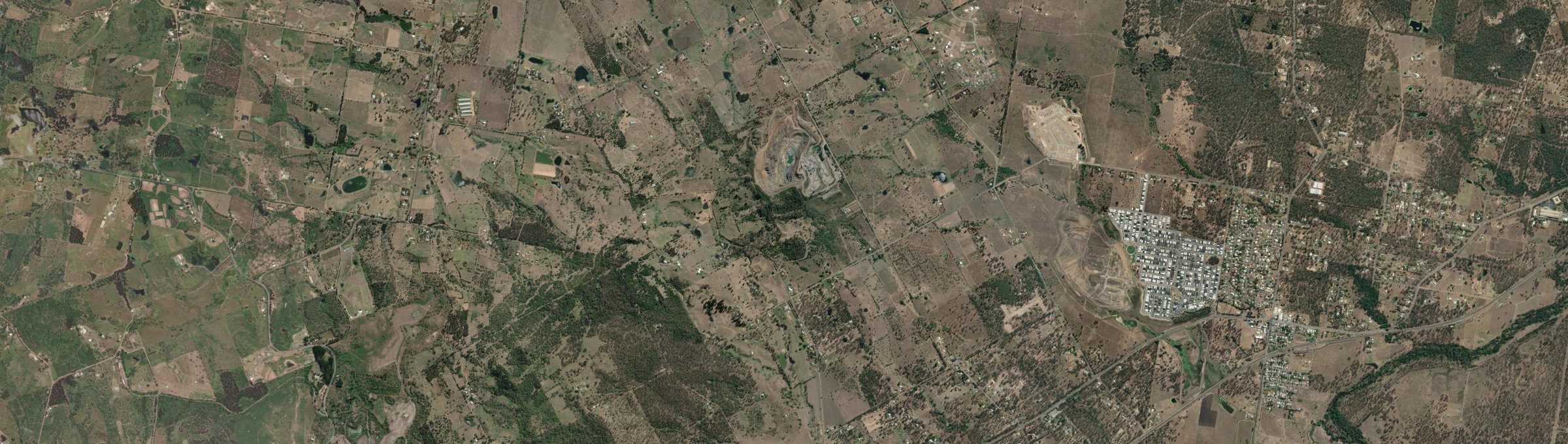 Aerial view of Mount Marrow, QLD