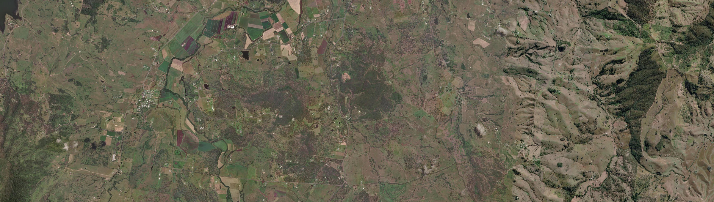 Aerial view of Wallaces Creek, QLD
