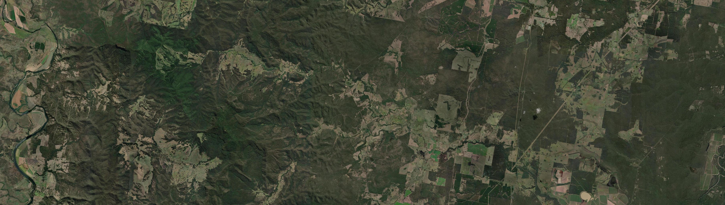 Aerial view of Wyan, NSW