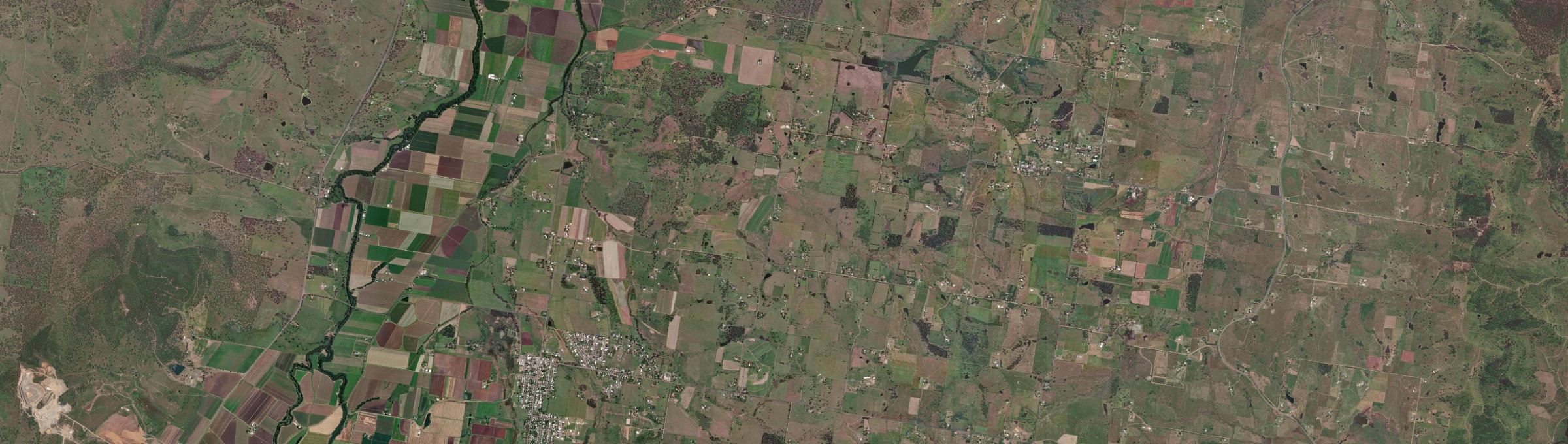Aerial view of Obum Obum, QLD