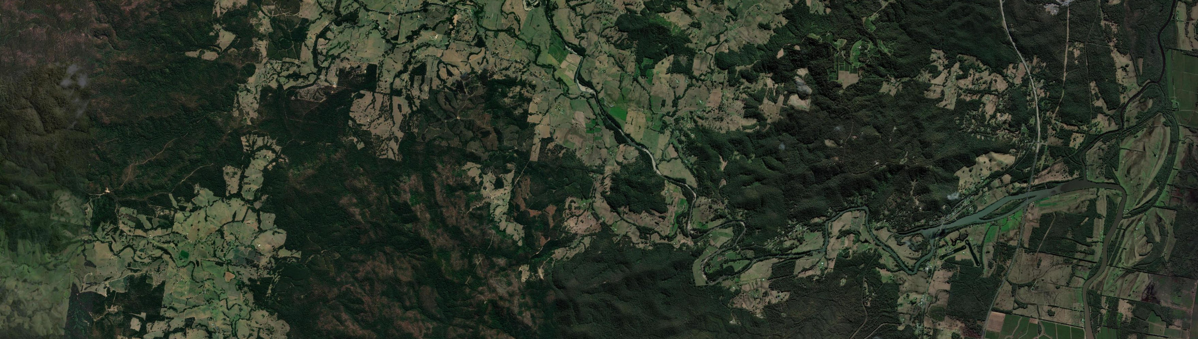 Aerial view of Ballengarra, NSW