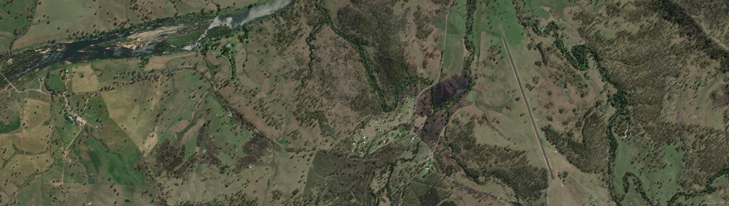 Aerial view of Baryulgil, NSW