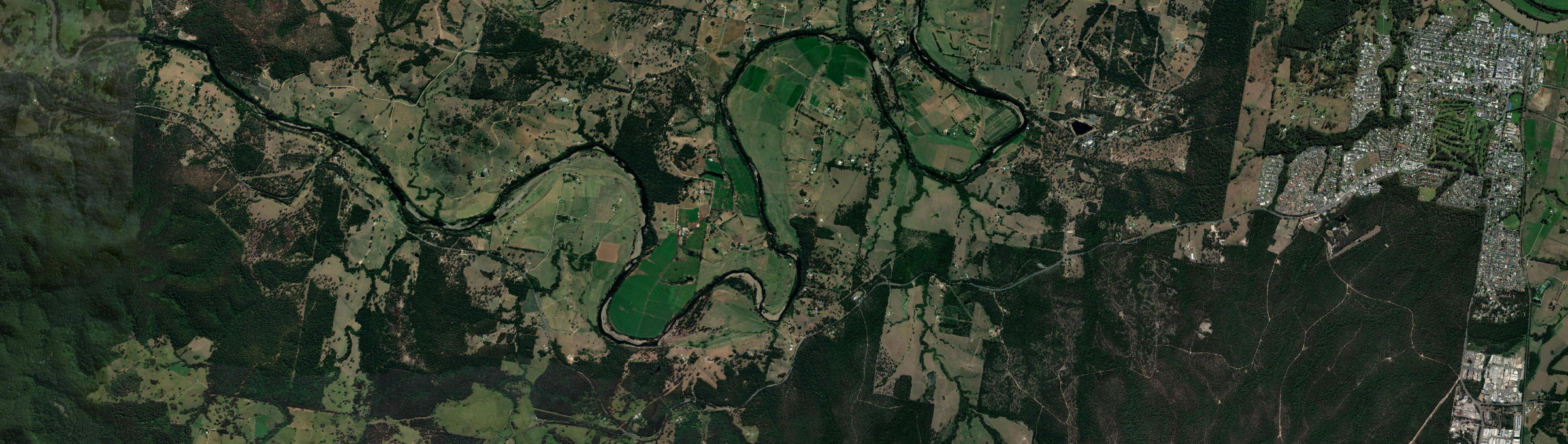 Aerial view of Huntingdon, NSW