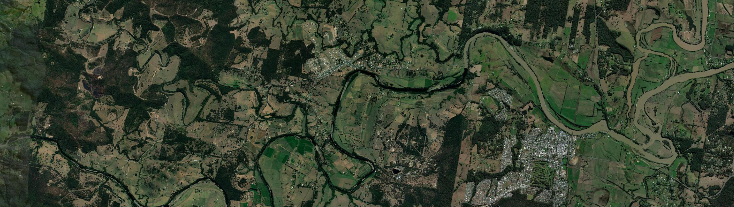 Aerial view of Beechwood, NSW