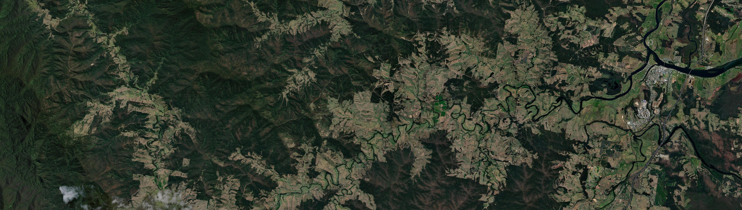 Aerial view of Yarranbella, NSW