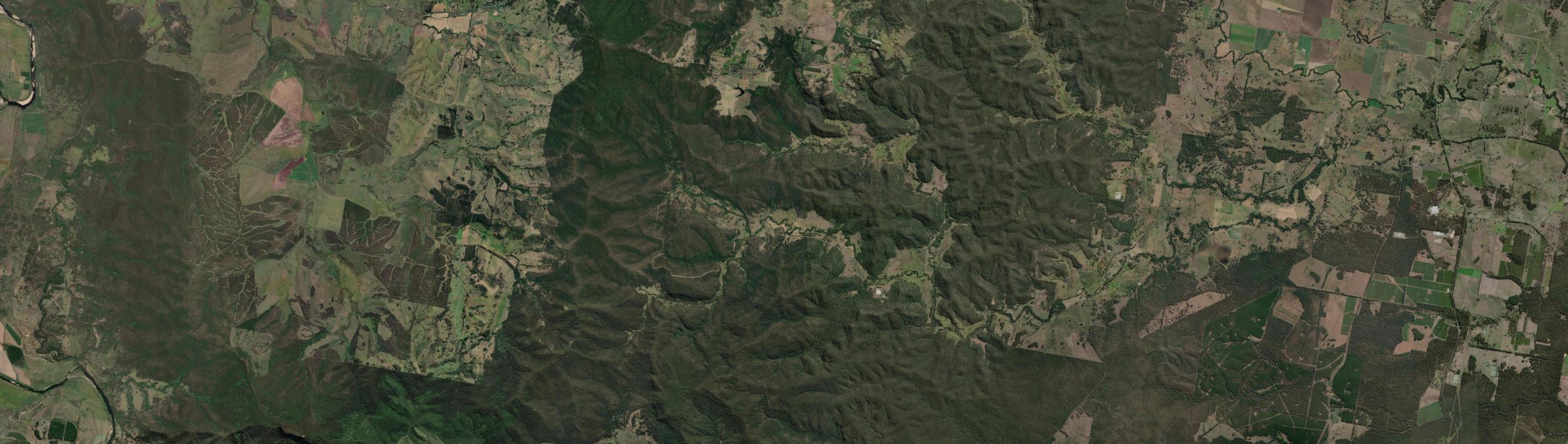 Aerial view of Upper Mongogarie, NSW
