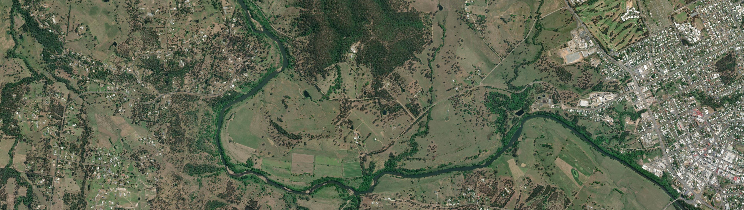 Aerial view of Widgee Crossing North, QLD
