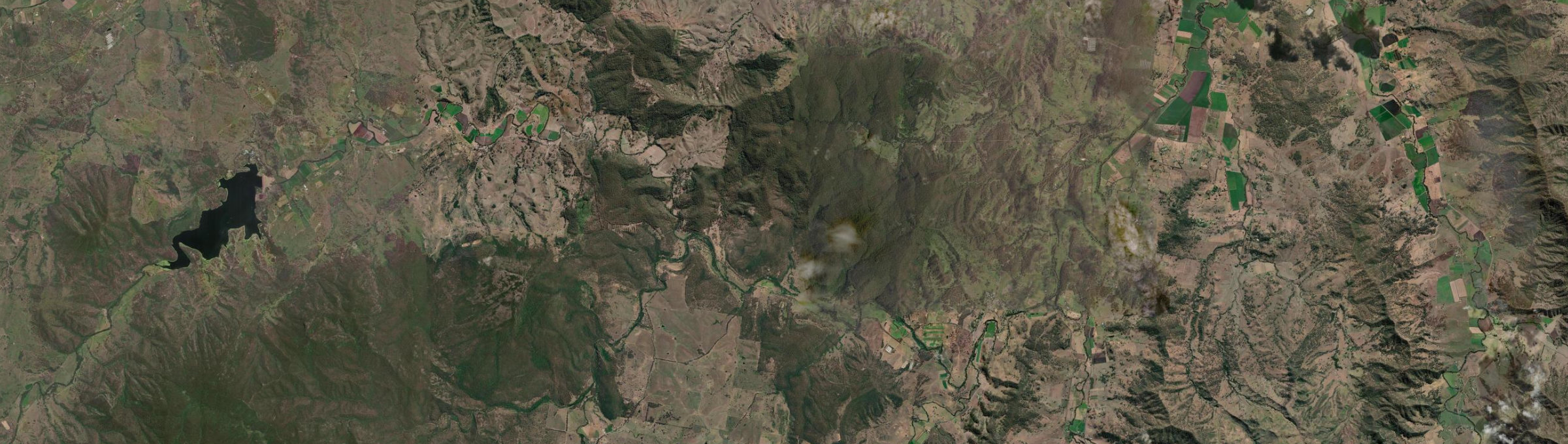 Aerial view of Rathdowney, QLD