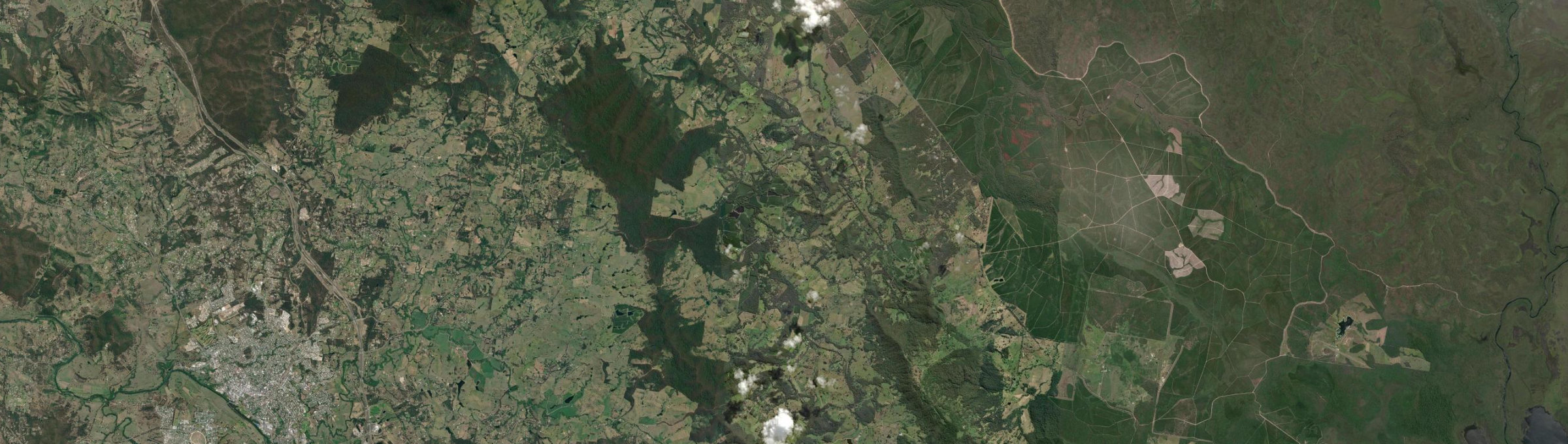 Aerial view of Wolvi, QLD