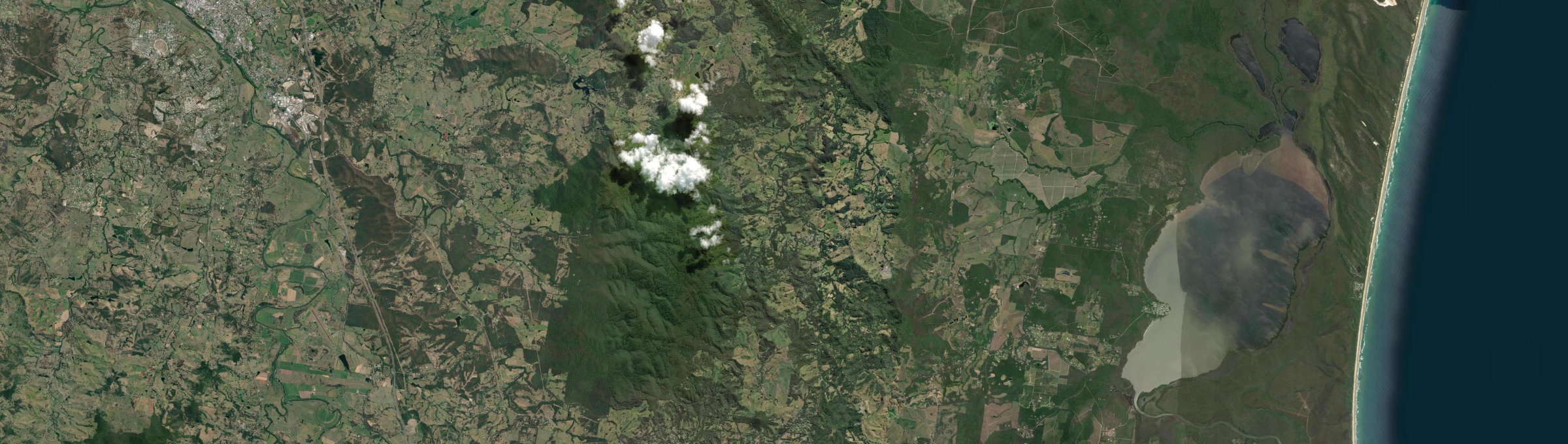 Aerial view of Kin Kin, QLD