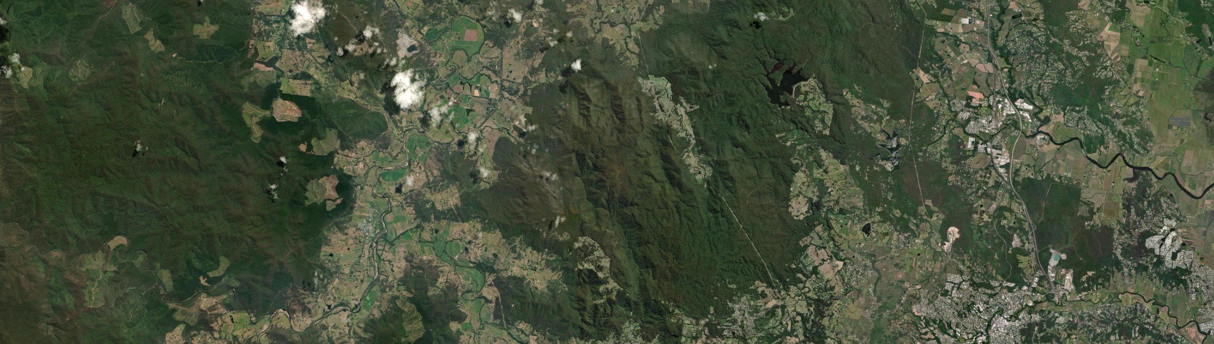 Aerial view of Gheerulla, QLD