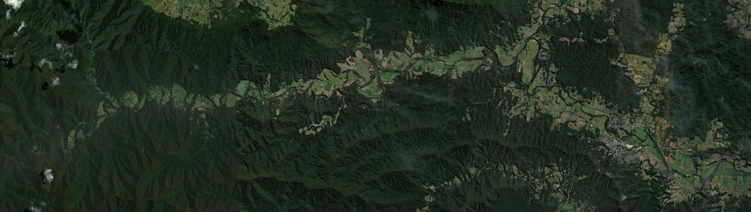 Aerial view of Thora, NSW