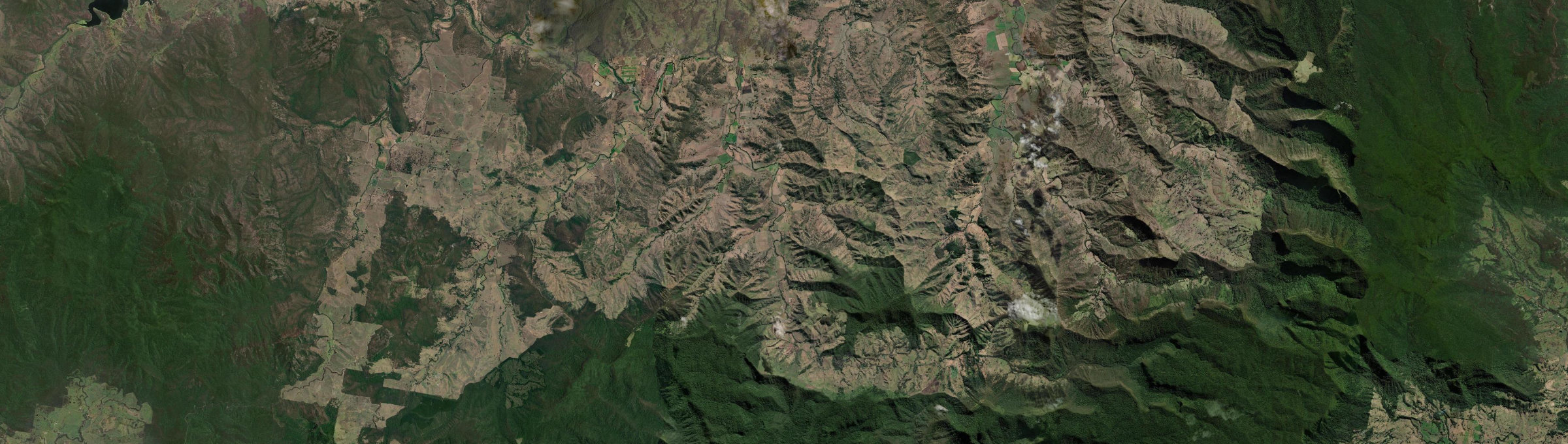Aerial view of Running Creek (Qld), QLD