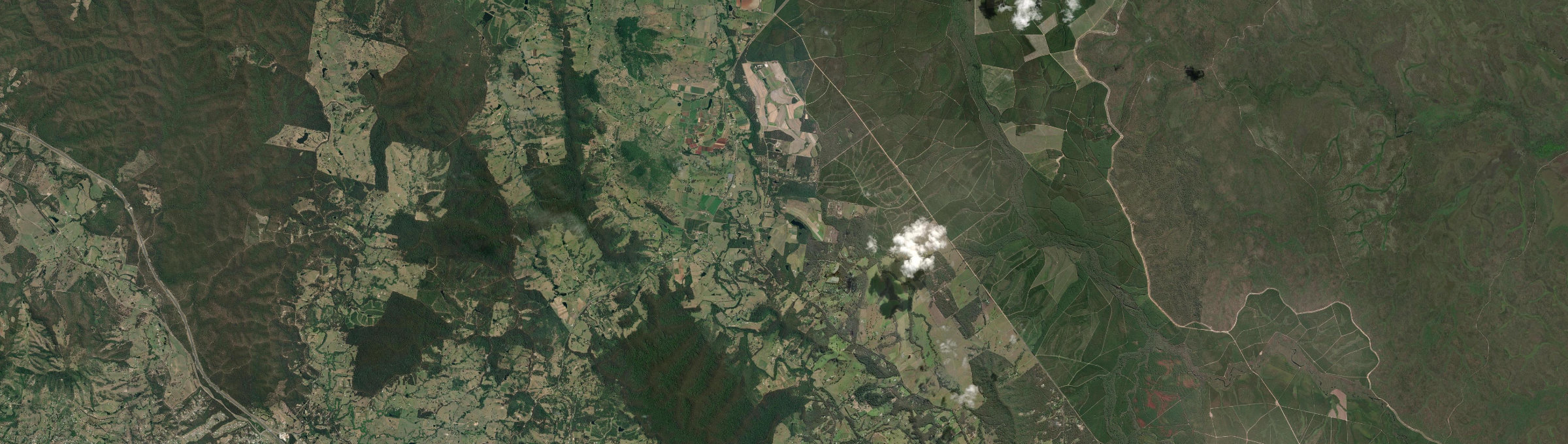 Aerial view of Goomboorian, QLD