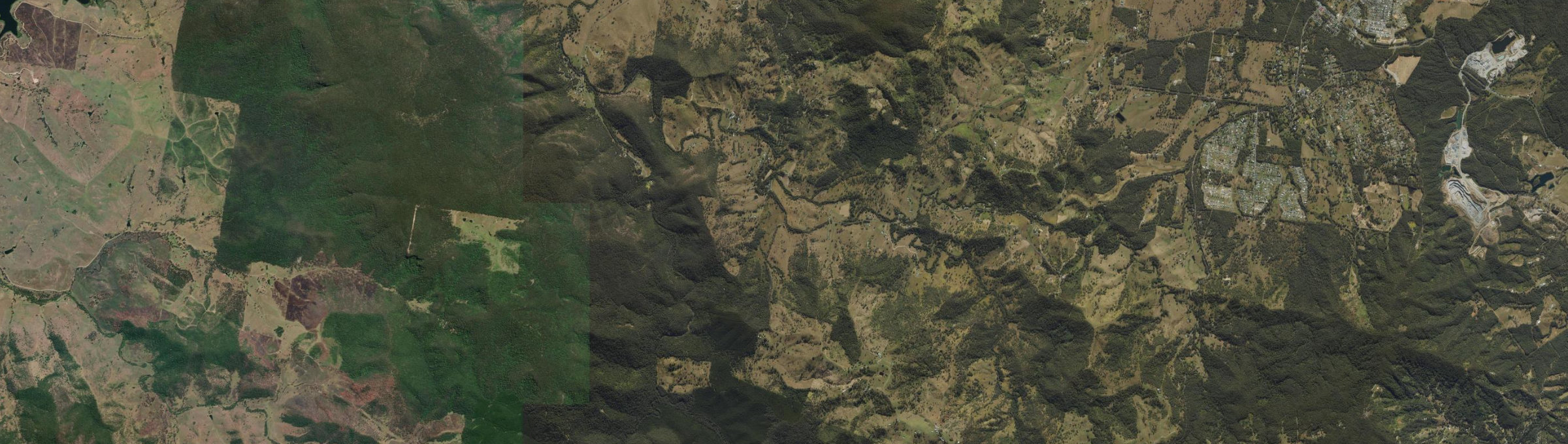 Aerial view of Mount Delaney, QLD