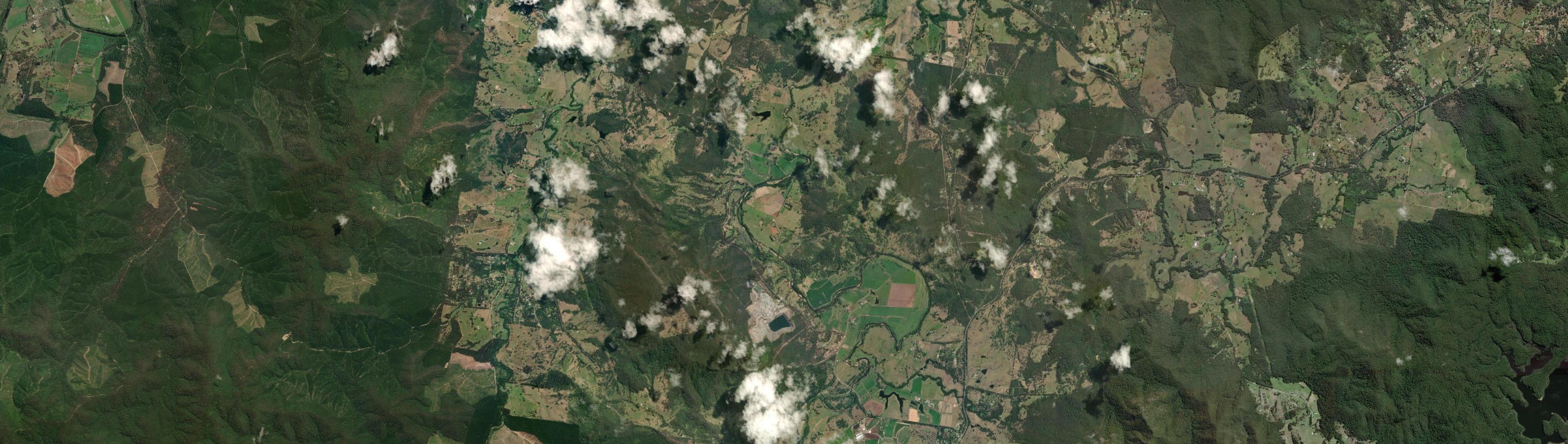 Aerial view of Moy Pocket, QLD