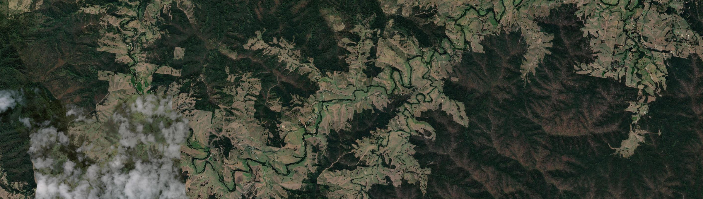 Aerial view of Taylors Arm, NSW
