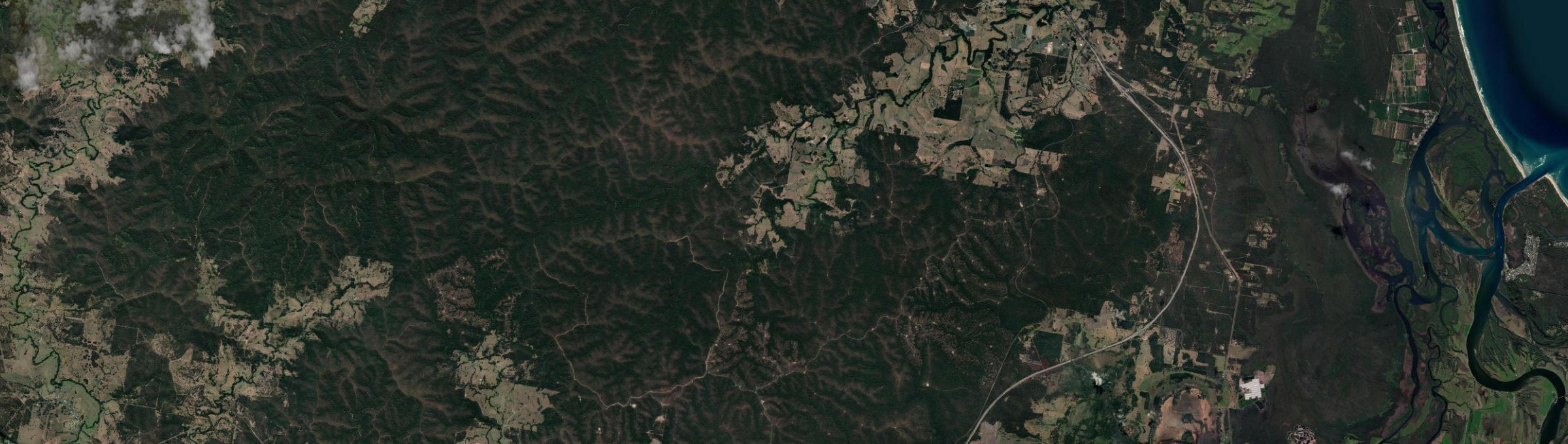 Aerial view of Tamban, NSW
