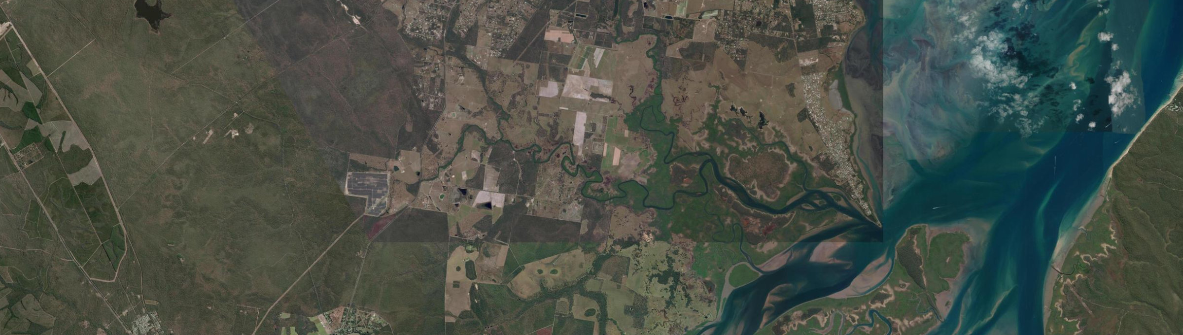 Aerial view of Susan River, QLD