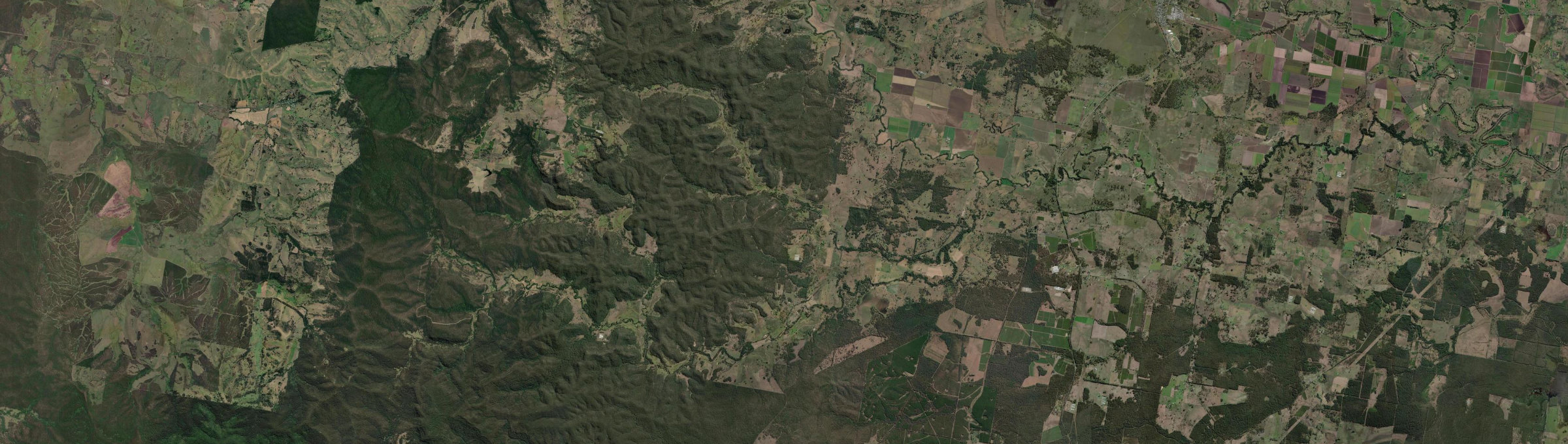 Aerial view of Mongogarie, NSW