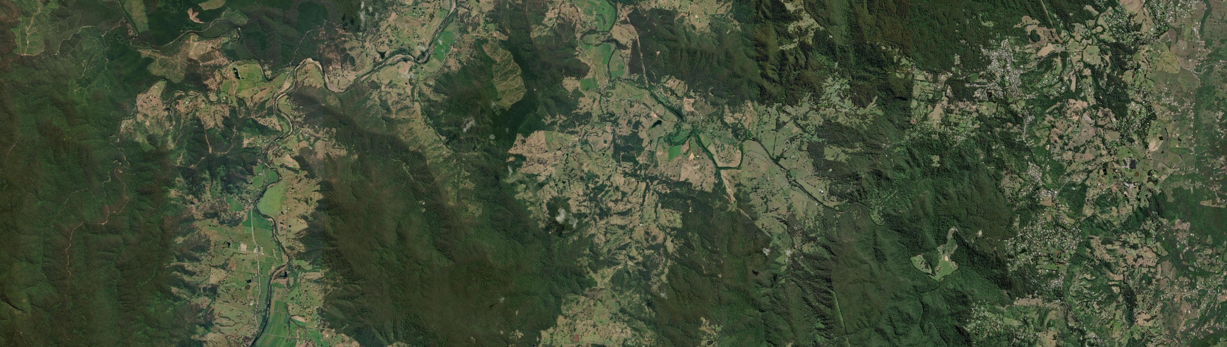 Aerial view of Kidaman Creek, QLD
