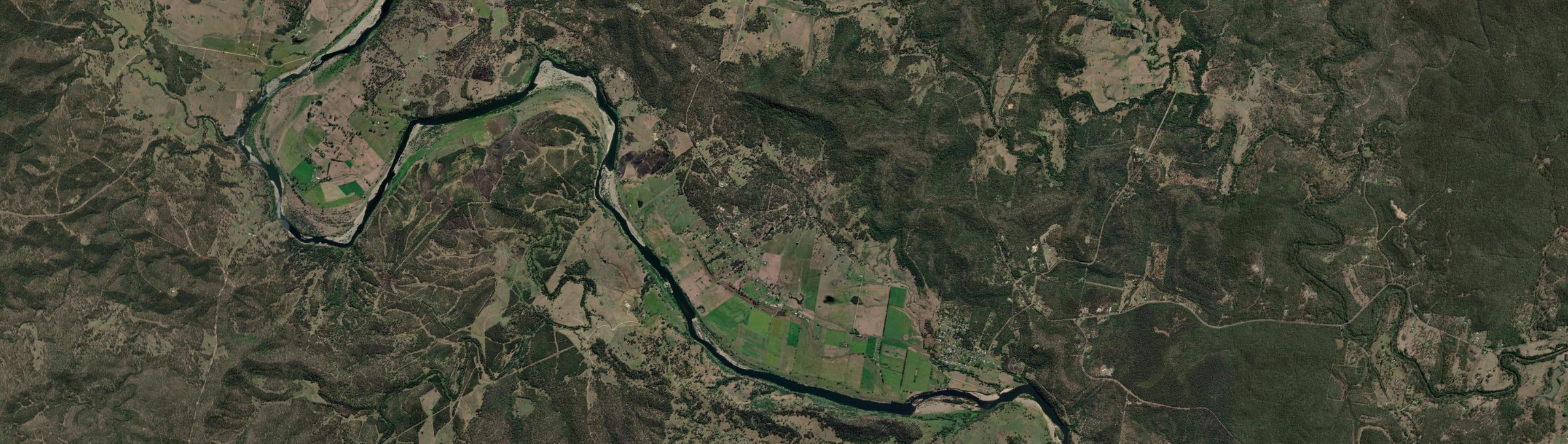 Aerial view of Upper Copmanhurst, NSW