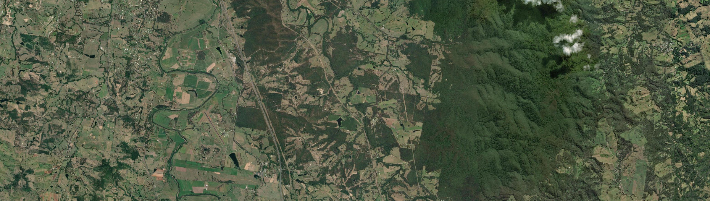 Aerial view of Tandur, QLD