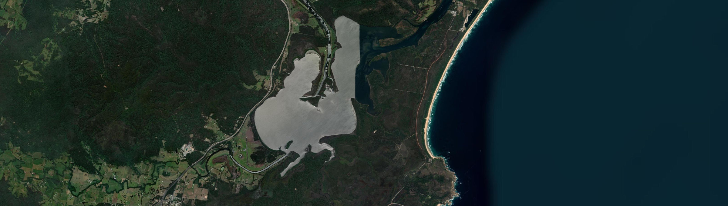 Aerial view of Diamond Head, NSW