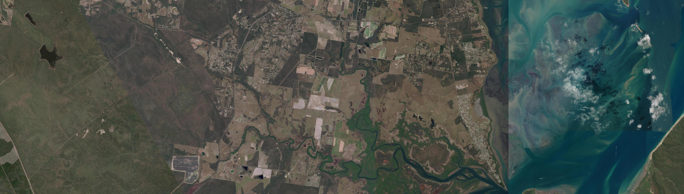 Aerial view of Bunya Creek, QLD