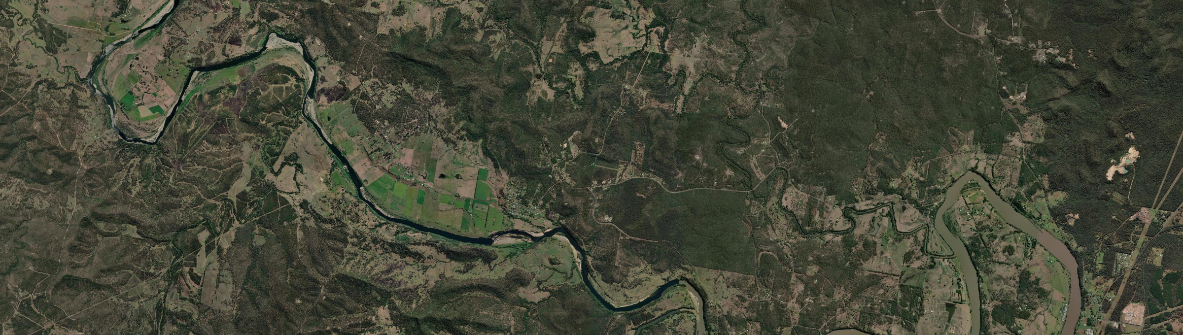 Aerial view of Copmanhurst, NSW