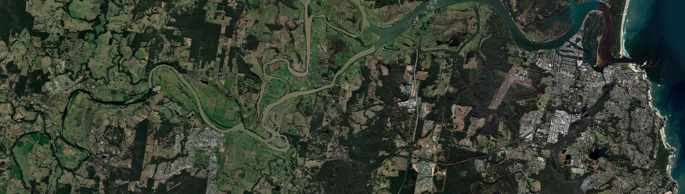 Aerial view of Sancrox, NSW