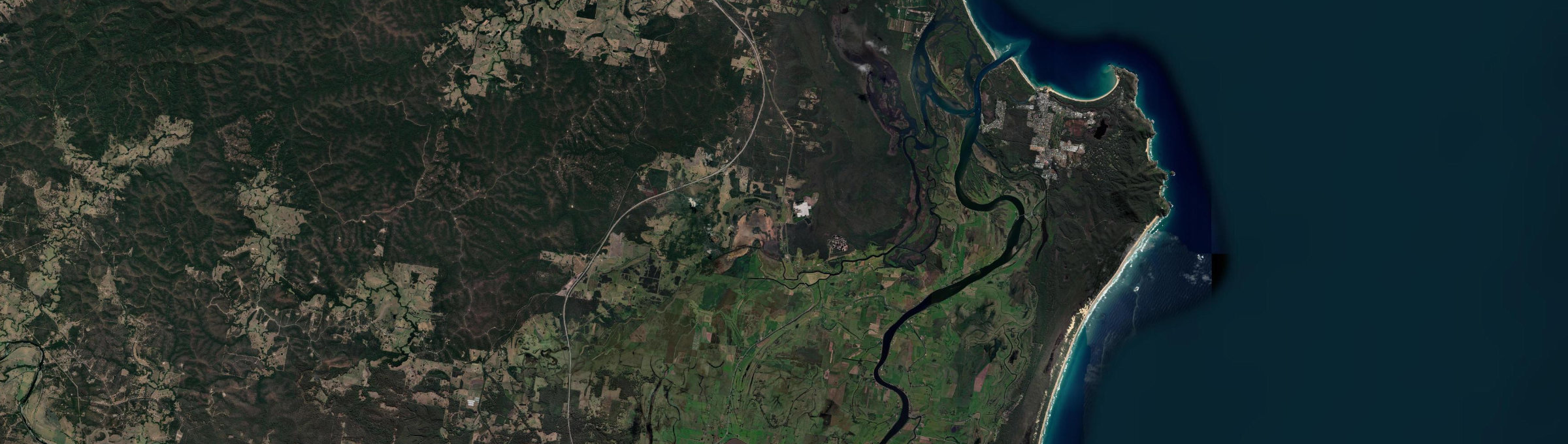 Aerial view of Clybucca, NSW