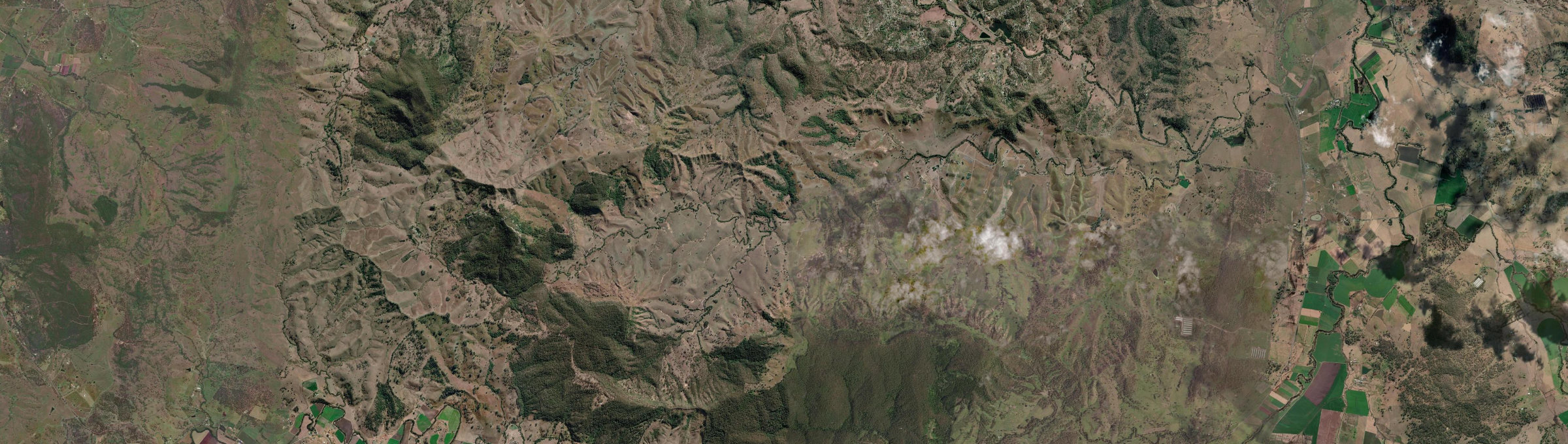 Aerial view of Knapp Creek, QLD