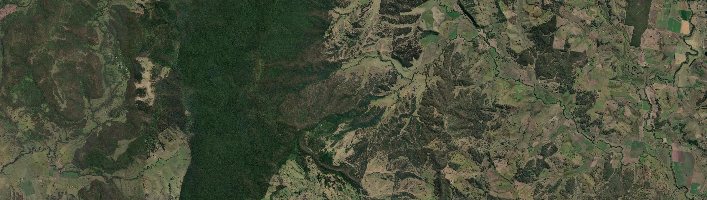 Aerial view of Babyl Creek, NSW