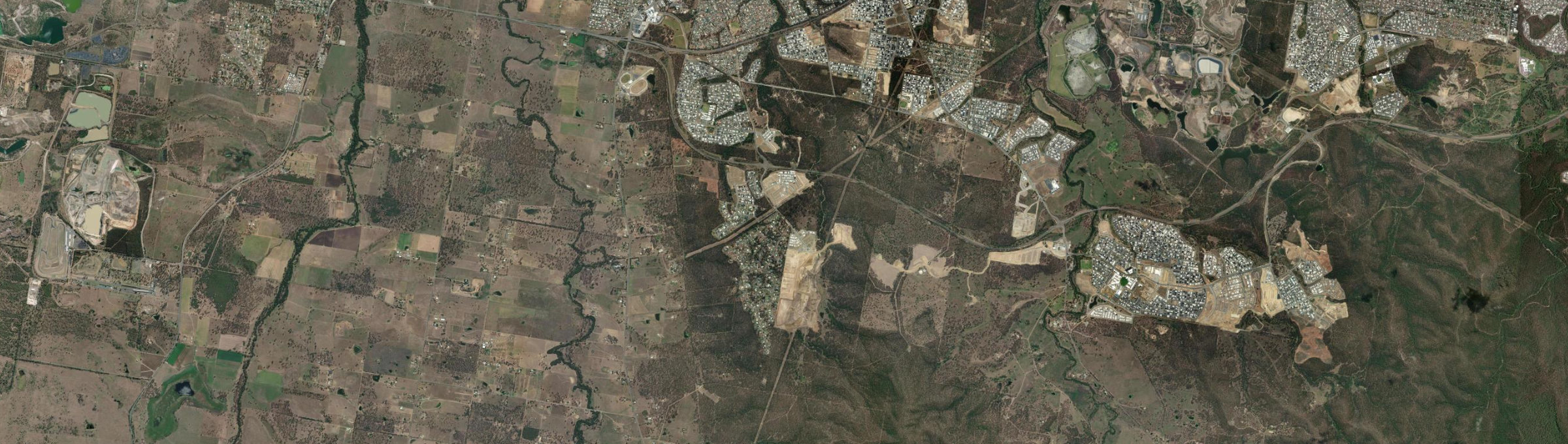 Aerial view of Deebing Heights, QLD