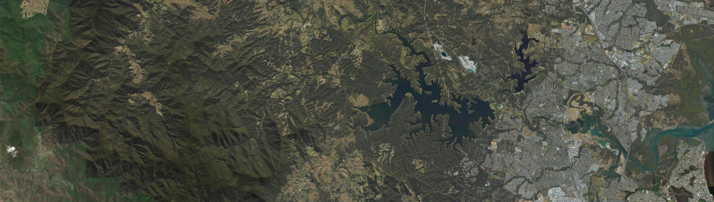 Aerial view of Samsonvale, QLD