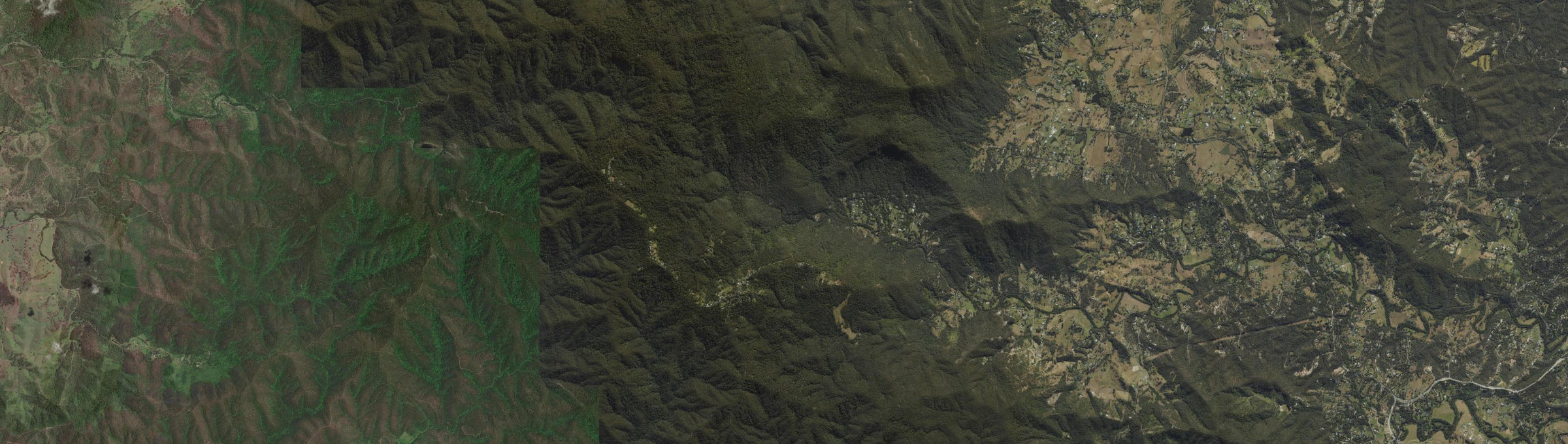 Aerial view of Mount Glorious, QLD