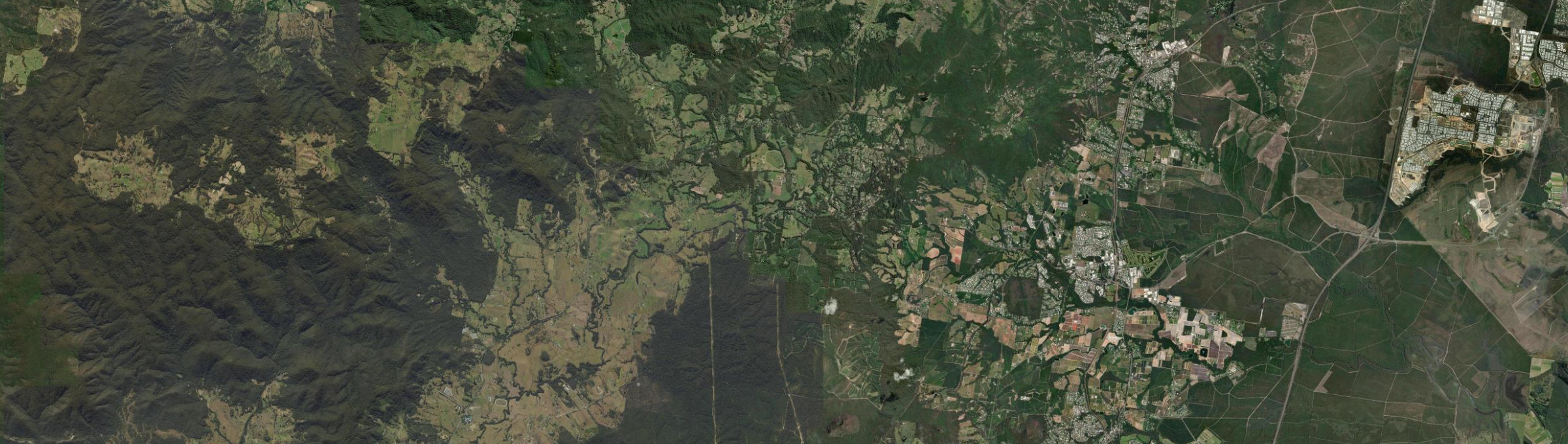 Aerial view of Peachester, QLD