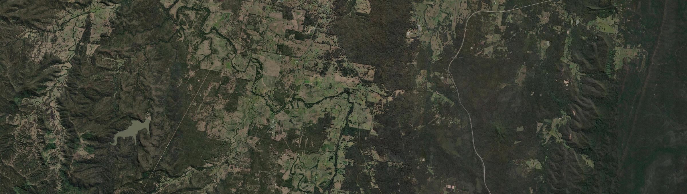 Aerial view of Braunstone, NSW
