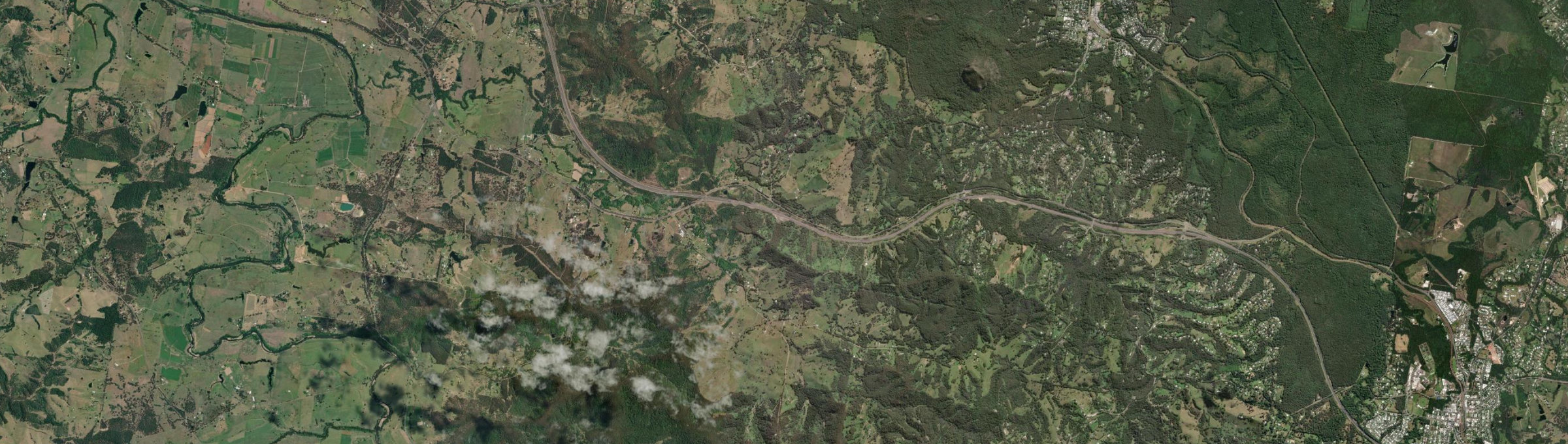 Aerial view of Federal (Qld), QLD